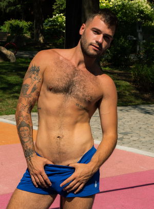 Naked Gay Tan Blitz,Manuel Skye,